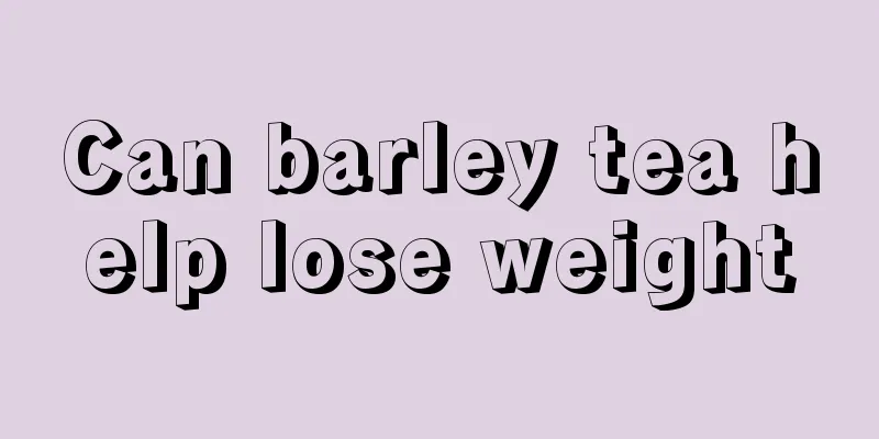Can barley tea help lose weight