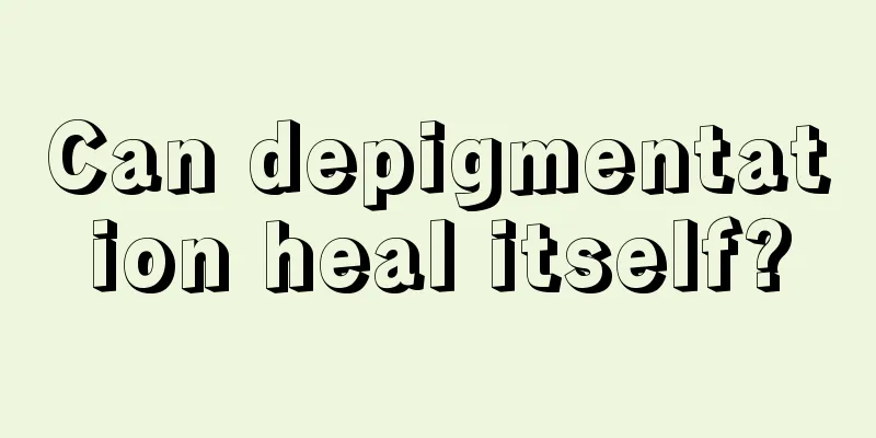 Can depigmentation heal itself?