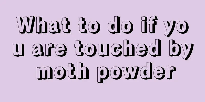 What to do if you are touched by moth powder