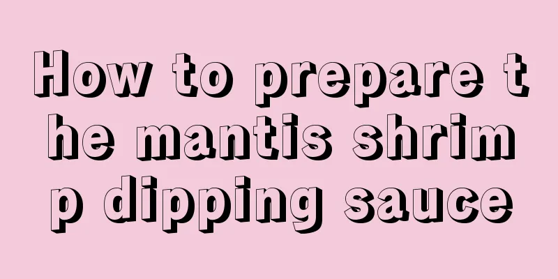 How to prepare the mantis shrimp dipping sauce
