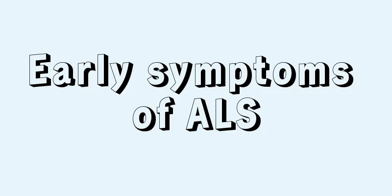 Early symptoms of ALS