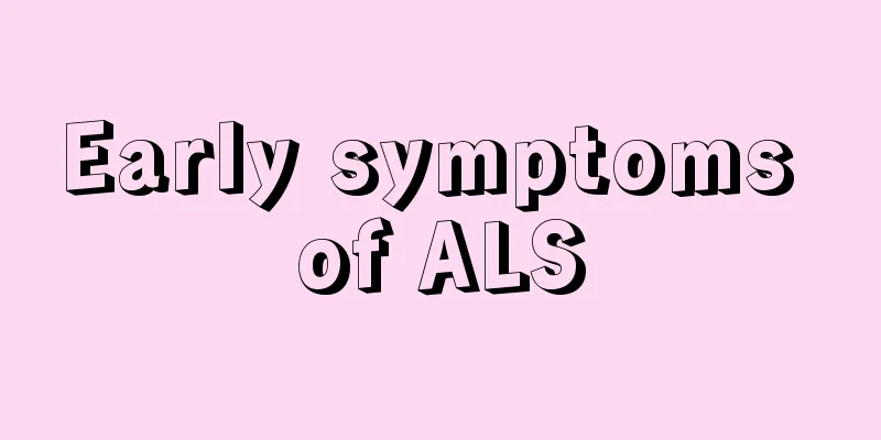 Early symptoms of ALS