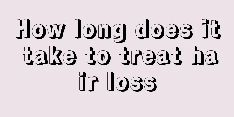 How long does it take to treat hair loss