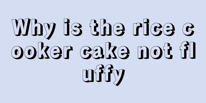 Why is the rice cooker cake not fluffy