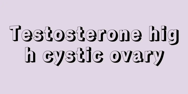 Testosterone high cystic ovary