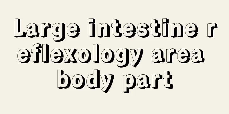 Large intestine reflexology area body part