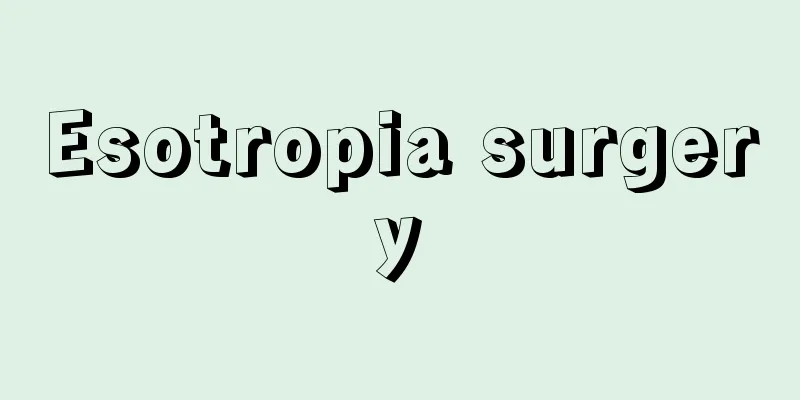 Esotropia surgery