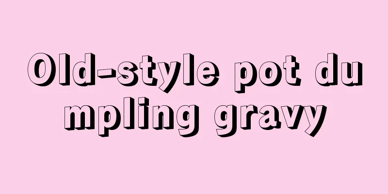 Old-style pot dumpling gravy
