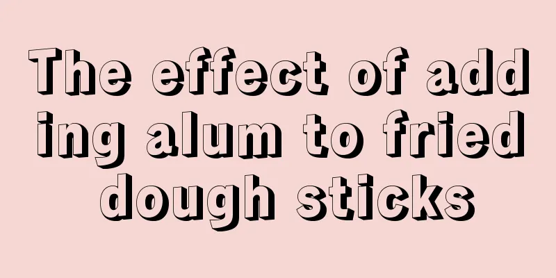 The effect of adding alum to fried dough sticks