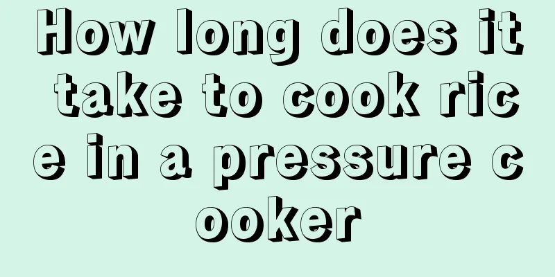 How long does it take to cook rice in a pressure cooker
