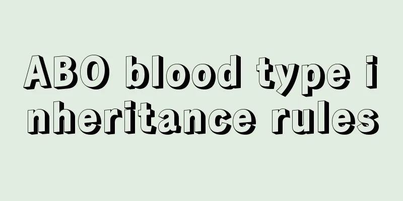 ABO blood type inheritance rules