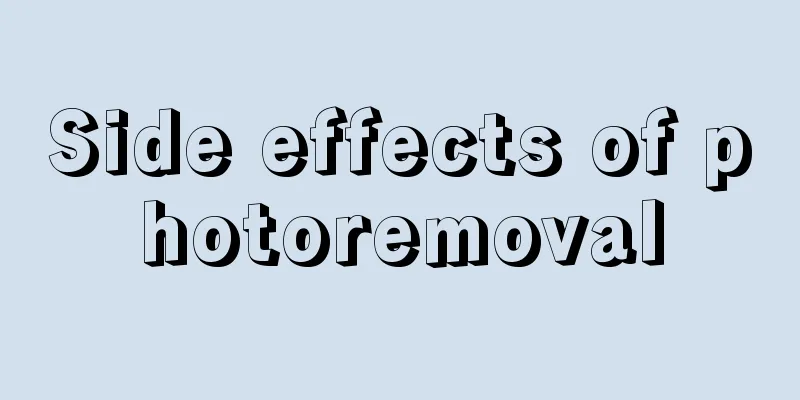 Side effects of photoremoval
