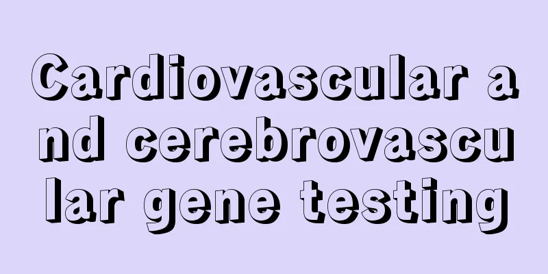 Cardiovascular and cerebrovascular gene testing