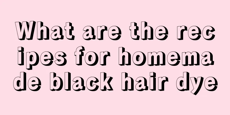 What are the recipes for homemade black hair dye