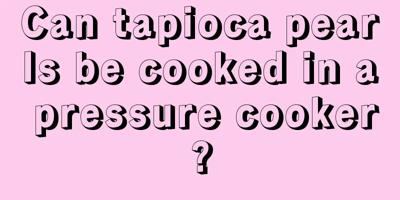Can tapioca pearls be cooked in a pressure cooker?