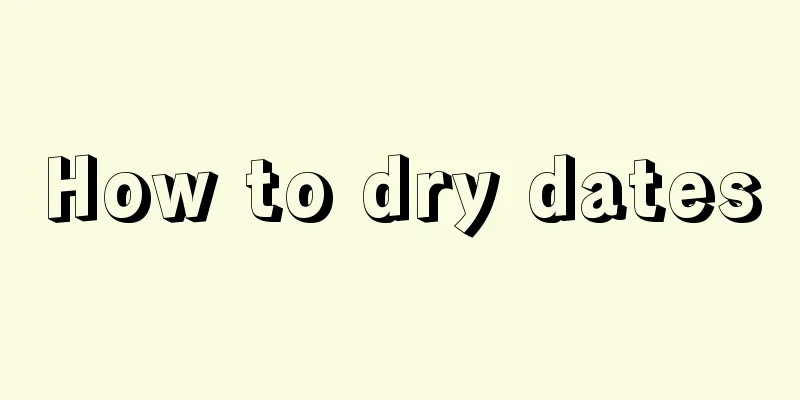 How to dry dates