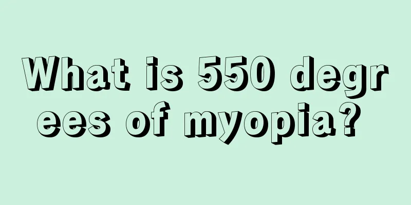 What is 550 degrees of myopia? 