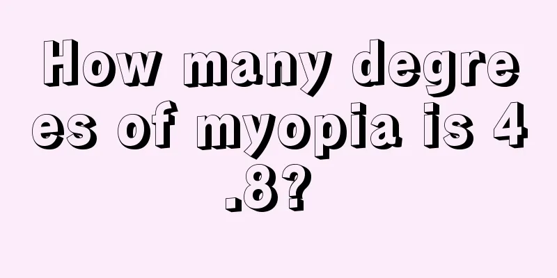 How many degrees of myopia is 4.8? 