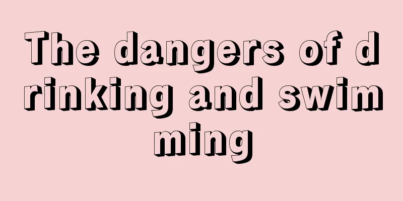 The dangers of drinking and swimming