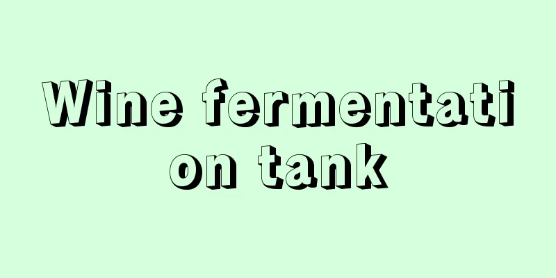 Wine fermentation tank