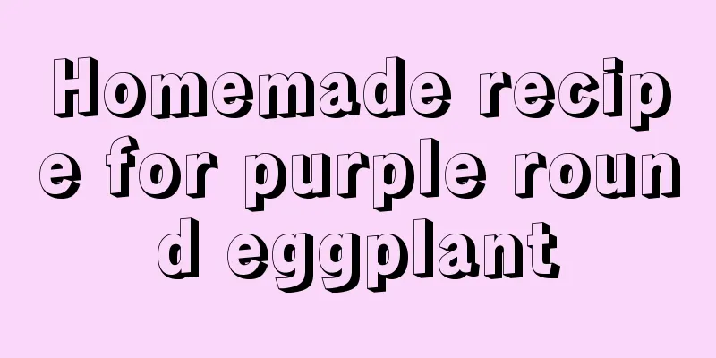 Homemade recipe for purple round eggplant