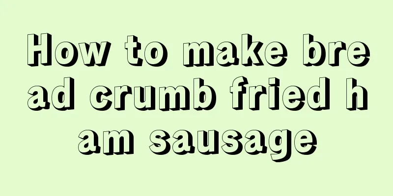 How to make bread crumb fried ham sausage