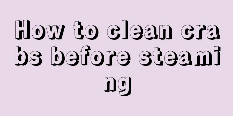 How to clean crabs before steaming