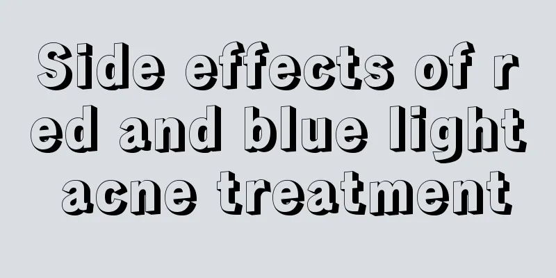 Side effects of red and blue light acne treatment
