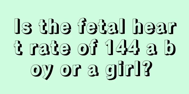 Is the fetal heart rate of 144 a boy or a girl? 