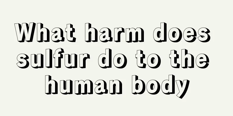 What harm does sulfur do to the human body