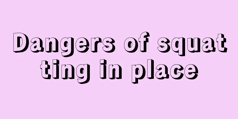 Dangers of squatting in place