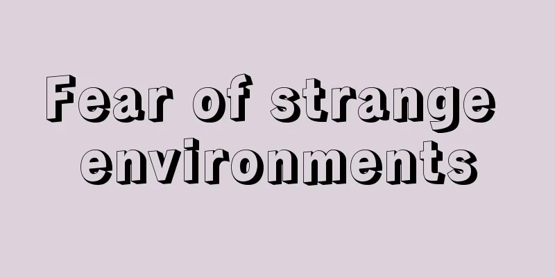 Fear of strange environments