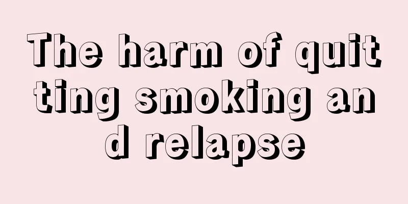 The harm of quitting smoking and relapse