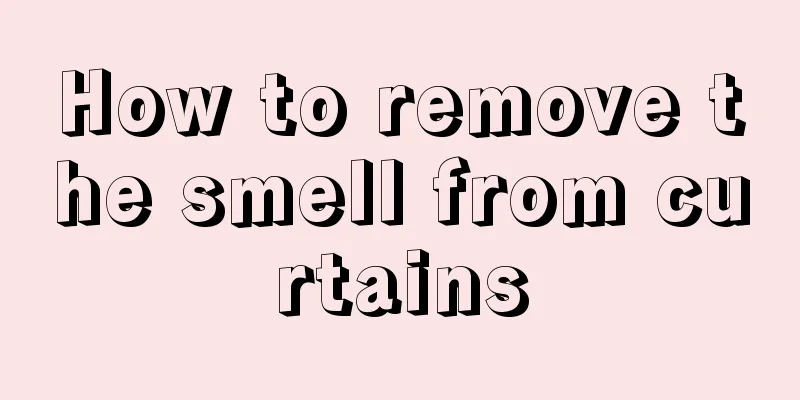 How to remove the smell from curtains