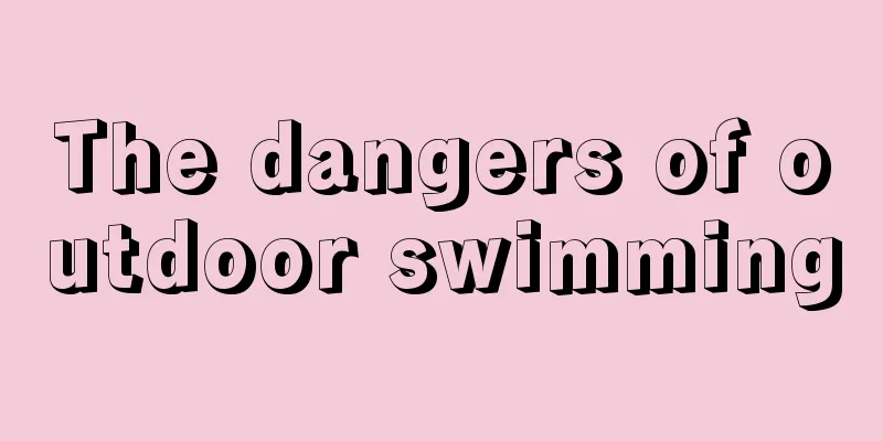 The dangers of outdoor swimming