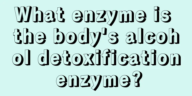 What enzyme is the body's alcohol detoxification enzyme?