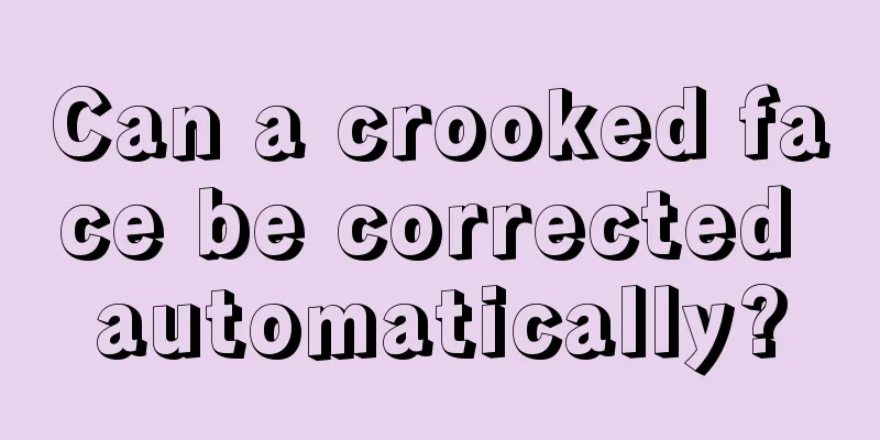 Can a crooked face be corrected automatically?