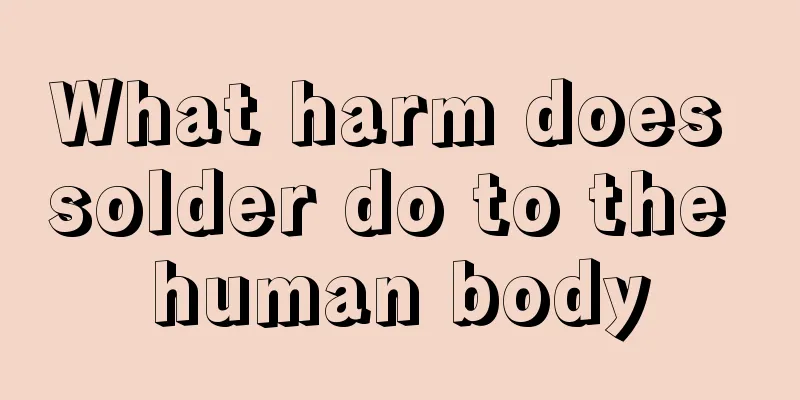 What harm does solder do to the human body