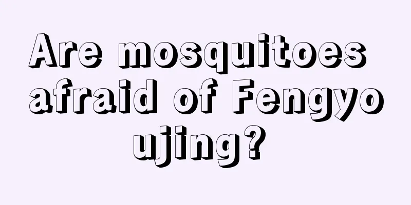 Are mosquitoes afraid of Fengyoujing? 