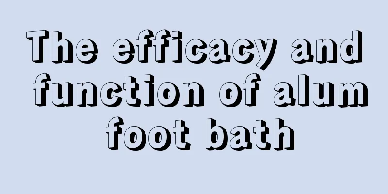 The efficacy and function of alum foot bath