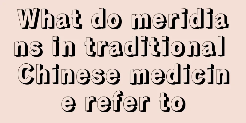What do meridians in traditional Chinese medicine refer to