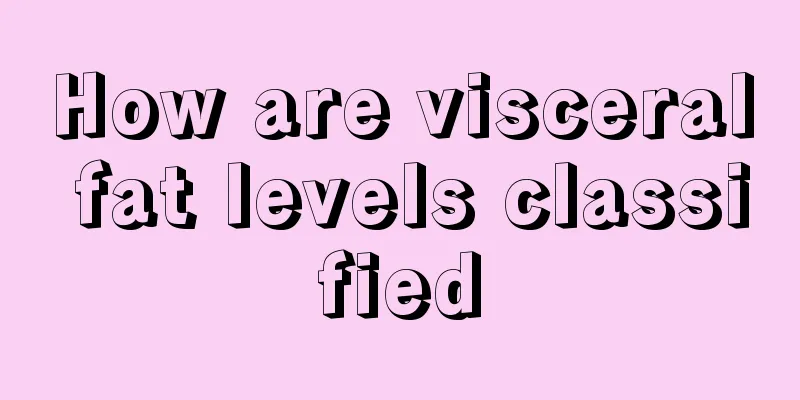 How are visceral fat levels classified