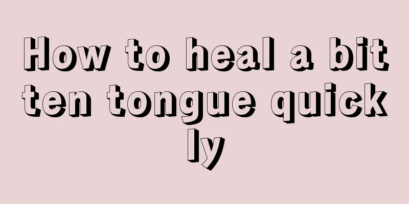 How to heal a bitten tongue quickly