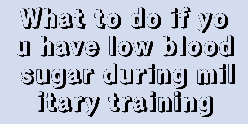 What to do if you have low blood sugar during military training