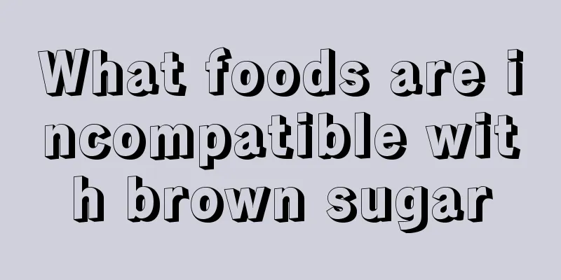 What foods are incompatible with brown sugar