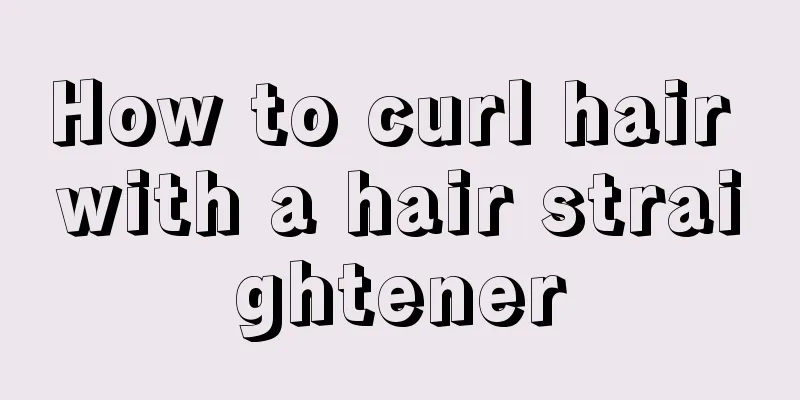 How to curl hair with a hair straightener