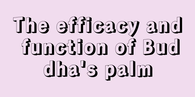 The efficacy and function of Buddha's palm