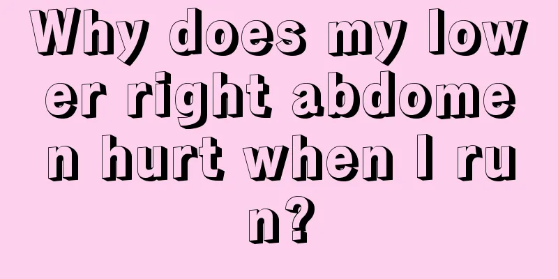 Why does my lower right abdomen hurt when I run?