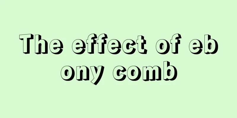 The effect of ebony comb