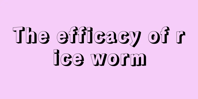 The efficacy of rice worm